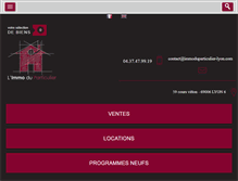 Tablet Screenshot of immoduparticulier-lyon.com